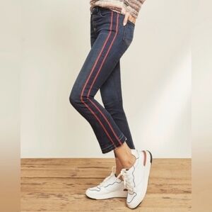 Veronica Beard Carolyn 10" Baby Boot Tuxedo Jeans w/ Released Hem - Size 25